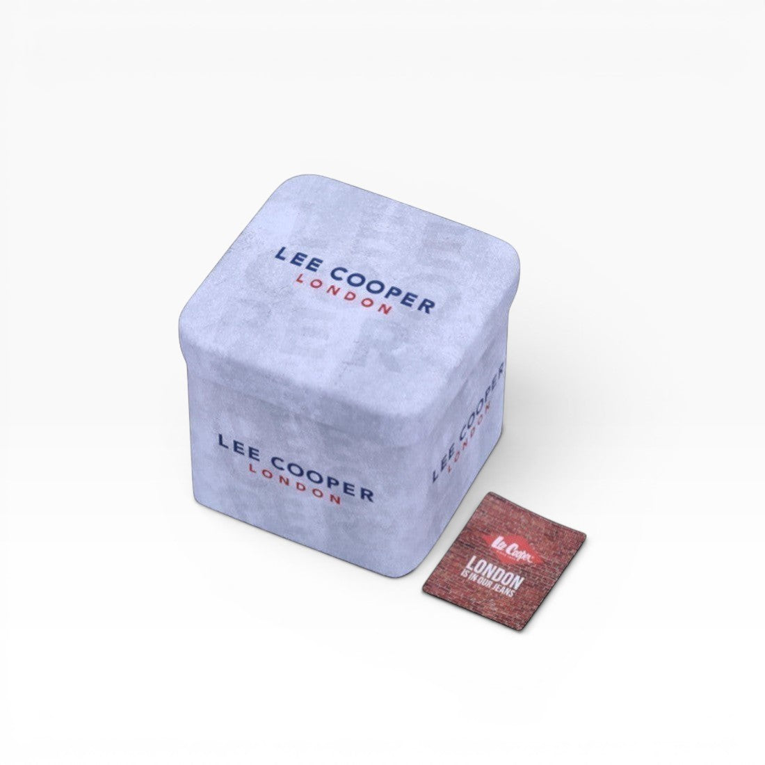 Lee Cooper London | Pink Guilloché Silver Bubble-Link Watch — 32mm