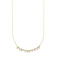 تحميل الصورة إلى عارض المعرض، NECKLACE SILVER 925 PLATED GOLD BALLS SMOOTH
