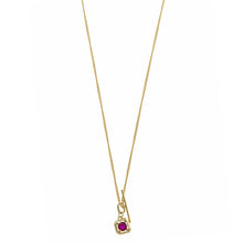 تحميل الصورة إلى عارض المعرض، NECKLACE SILVER 925 PLATED GOLD SQUARE CZ
