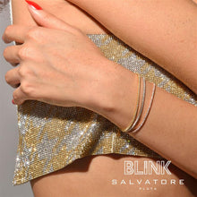 تحميل الصورة إلى عارض المعرض، BRACELET SILVER 925 PLATED GOLD CZ BRILLIANT
