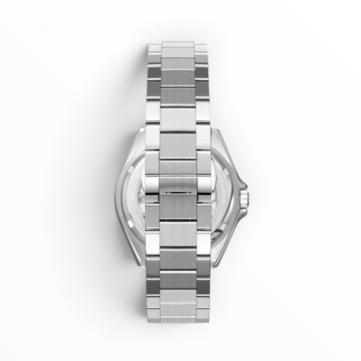 SUL EXTRAS Beverly Hills Polo Club vintage automatic watch showing the stainless steel bracelet and case back