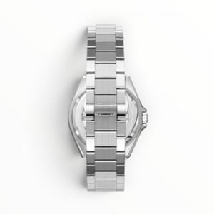SUL EXTRAS Beverly Hills Polo Club vintage automatic watch showing the stainless steel bracelet and case back