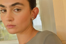 Load image into Gallery viewer, ORLEA SILVER - EARRING SILVER 925 RHODIUM PLATEDS OVAL PEARL
