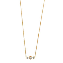تحميل الصورة إلى عارض المعرض، NECKLACE SILVER 925 PLATED GOLD PEARL TWO
