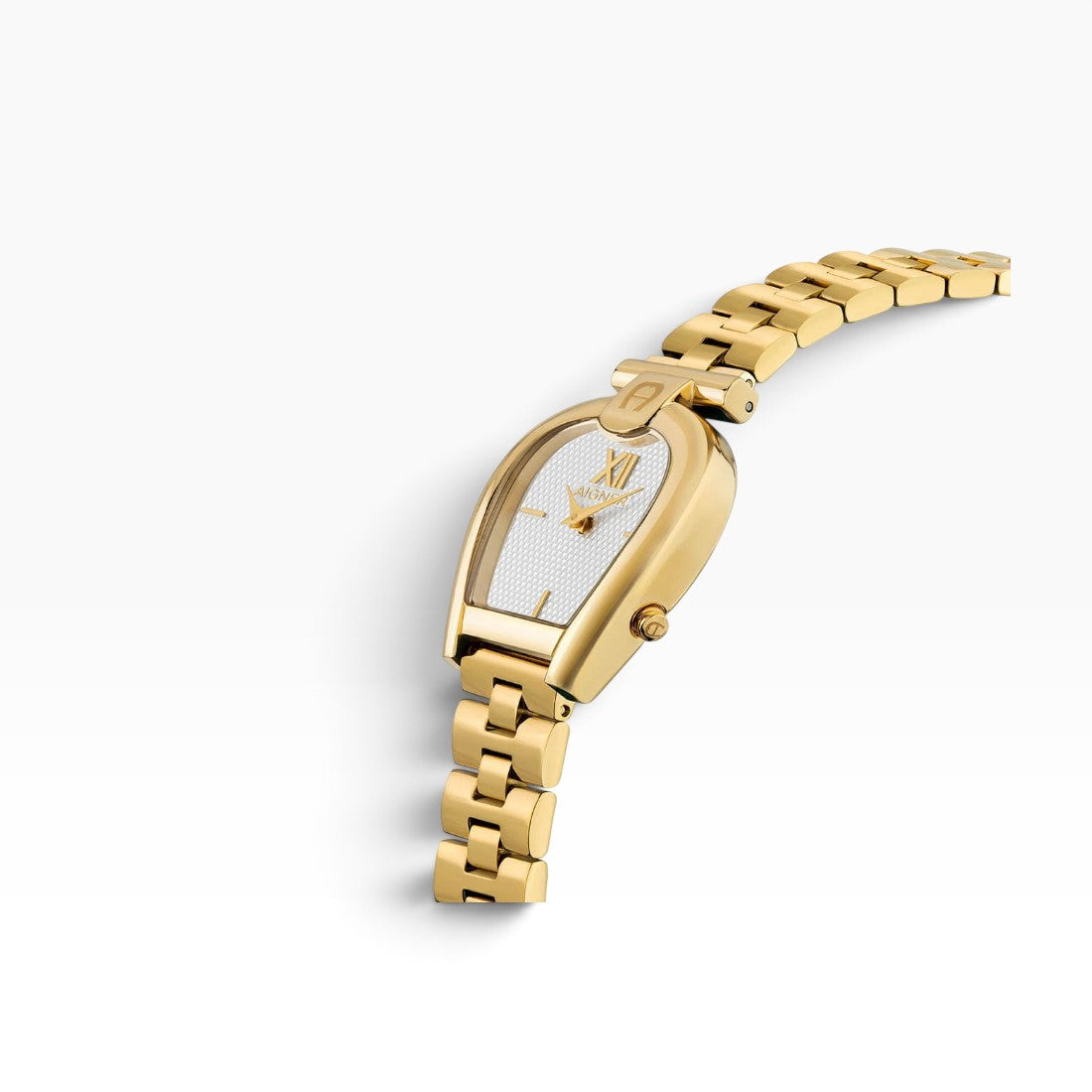 Aigner Sassari | White Guilloché All-Gold Women's Watch — 28mm