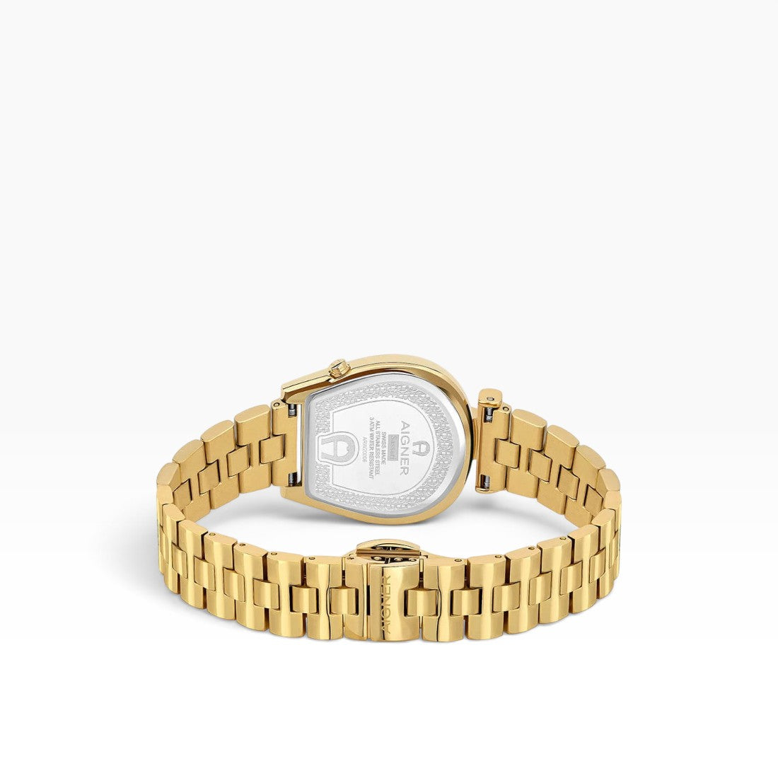 Aigner Sassari | White Guilloché All-Gold Women's Watch — 28mm