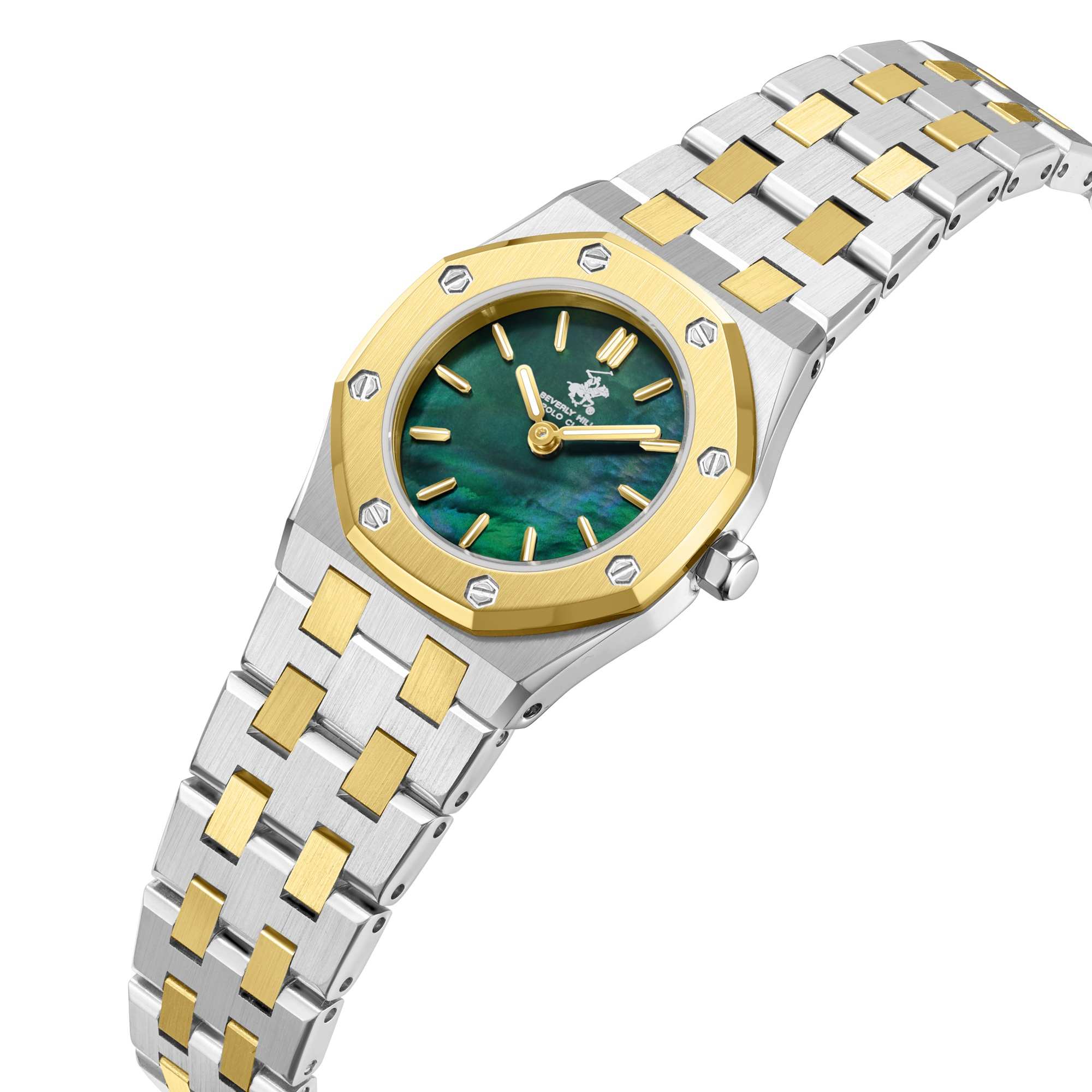 Beverly Hills Polo Club Watch - Two Tone / Green Dial