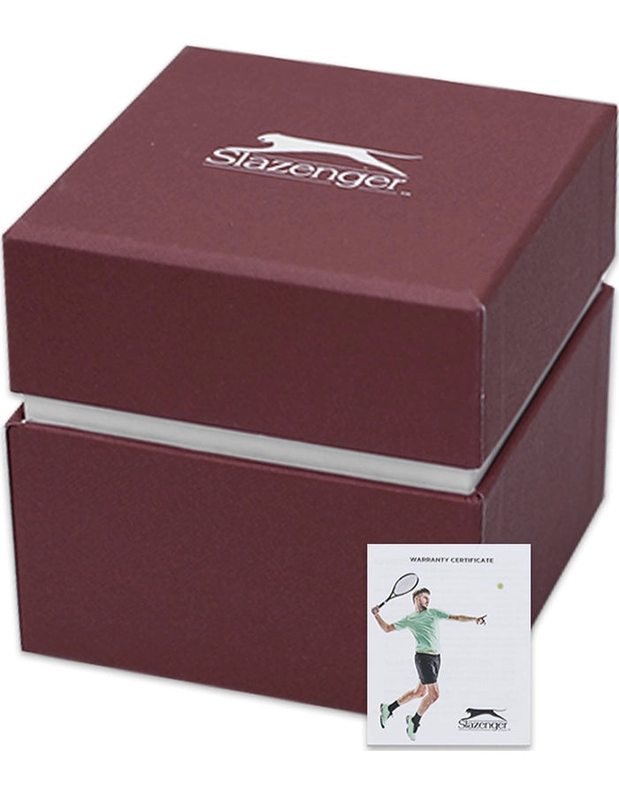 SLAZENGER Women's Analog Silver Dial Watch - Gold