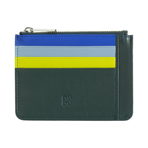 Unisex Dudu Tiago Nappa leather wallet with multiple compartments, card holders, coin pocket, and slim compact design for everyday use front