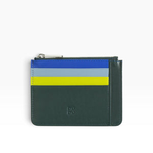 Unisex Dudu Tiago Nappa leather wallet with multiple compartments, card holders, coin pocket, and slim compact design for everyday use front