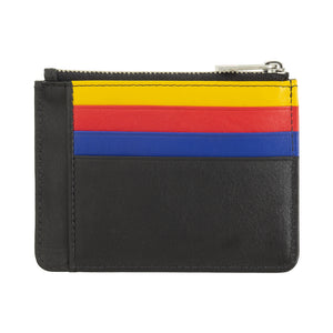 Compact Dudu Tiago leather wallet made of soft Nappa calfskin featuring card holders back 