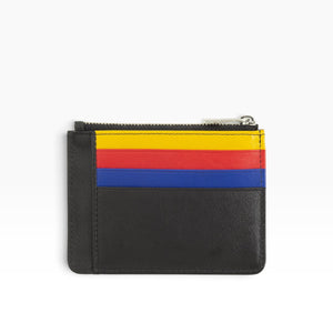 Compact Dudu Tiago leather wallet made of soft Nappa calfskin featuring card holders back