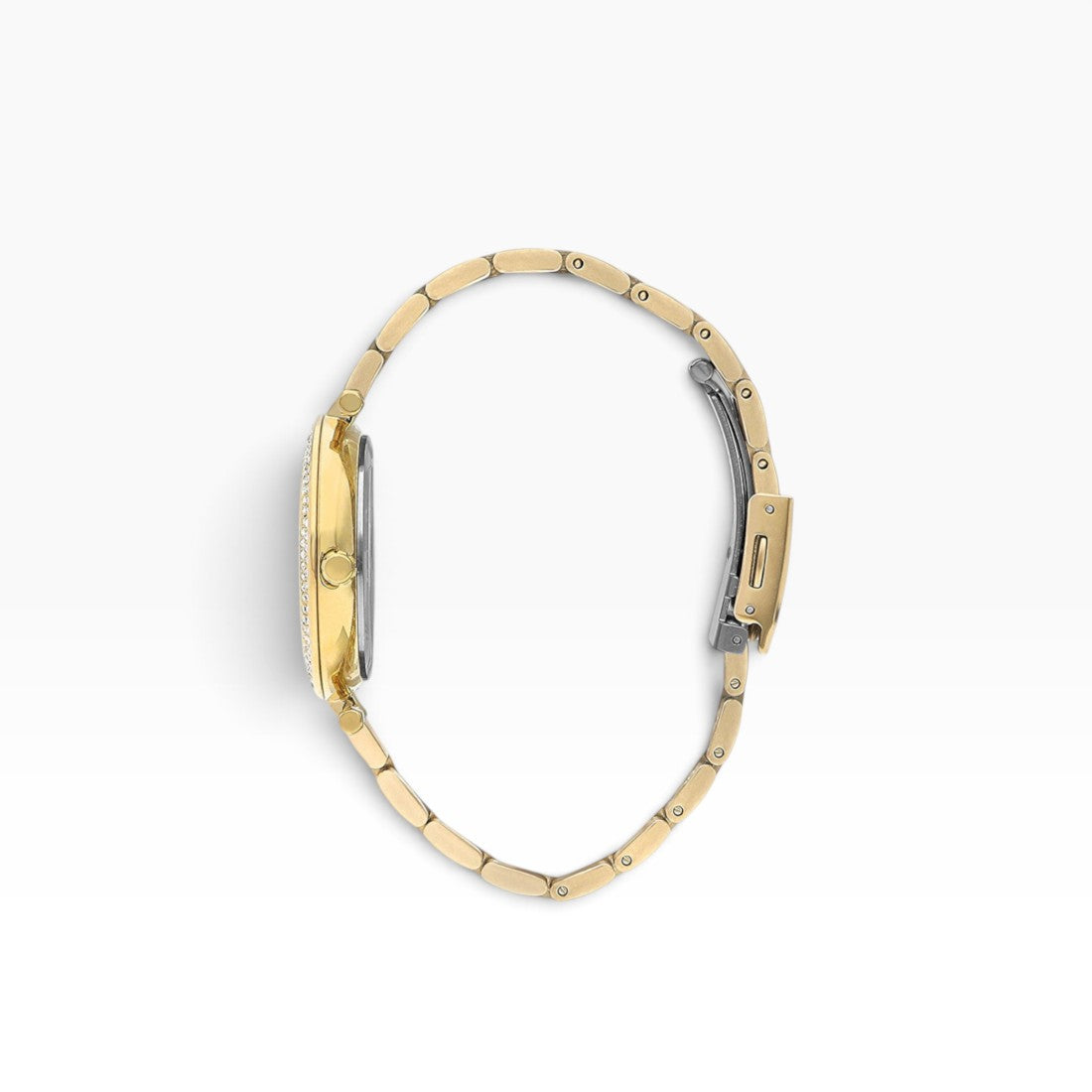 Lee Cooper London | Charcoal Sunray Crystal-Set All-Gold Women's Watch — 34mm