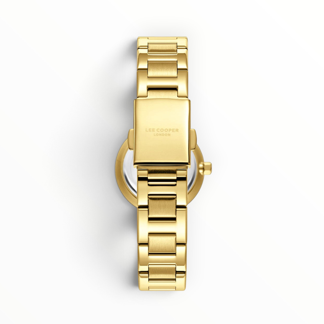 SUL EXTRAS Lee Cooper London gold-tone stainless steel watch bracelet with a secure fold-over clasp