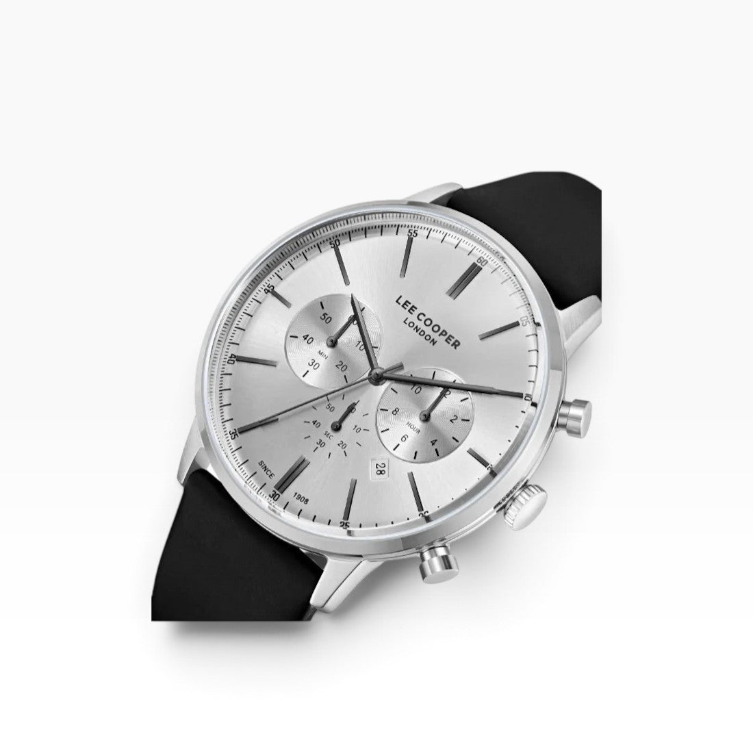 Lee Cooper London | Silver Sunray Chronograph Men's Watch — 45mm