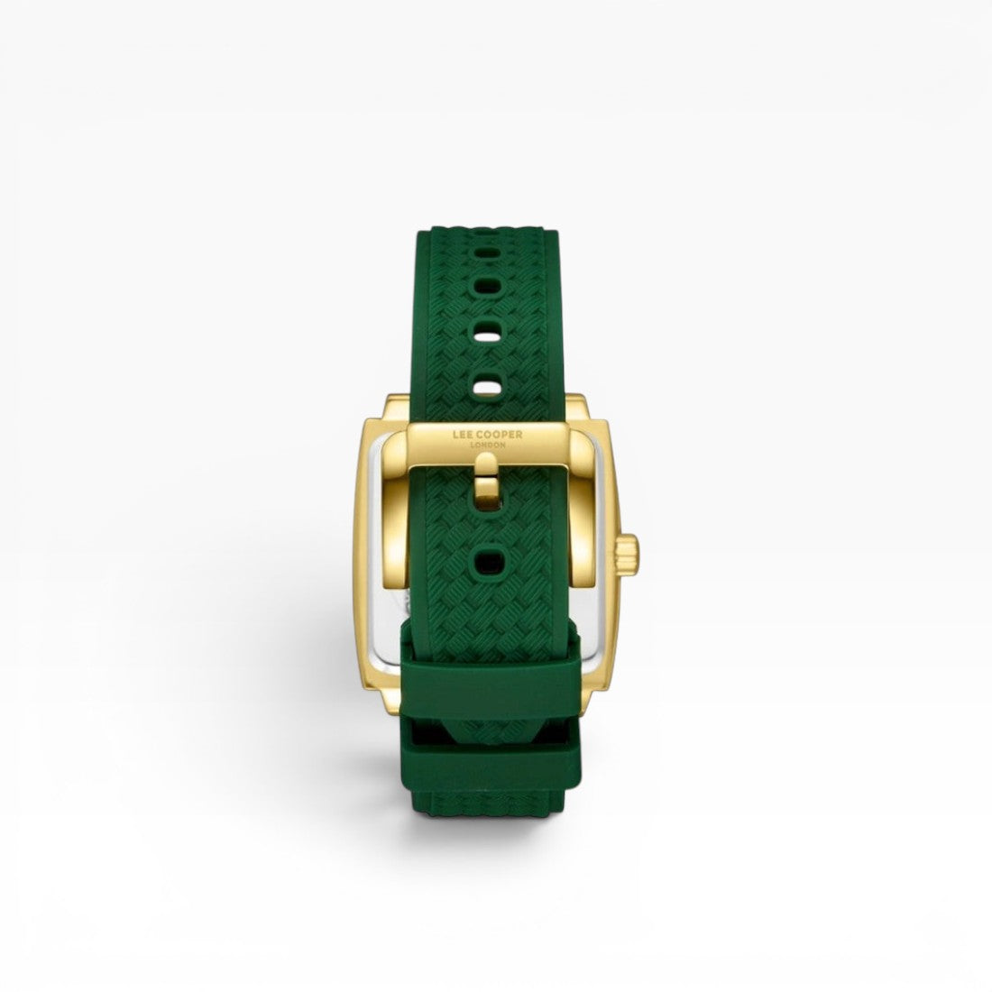Lee Cooper London | Green Multifunction Square Gold Watch — 39×46mm