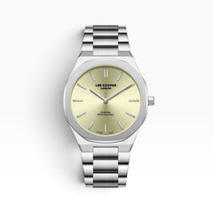 Lee Cooper London | Champagne Sunray Ultra-Slim Silver Watch — 41mm