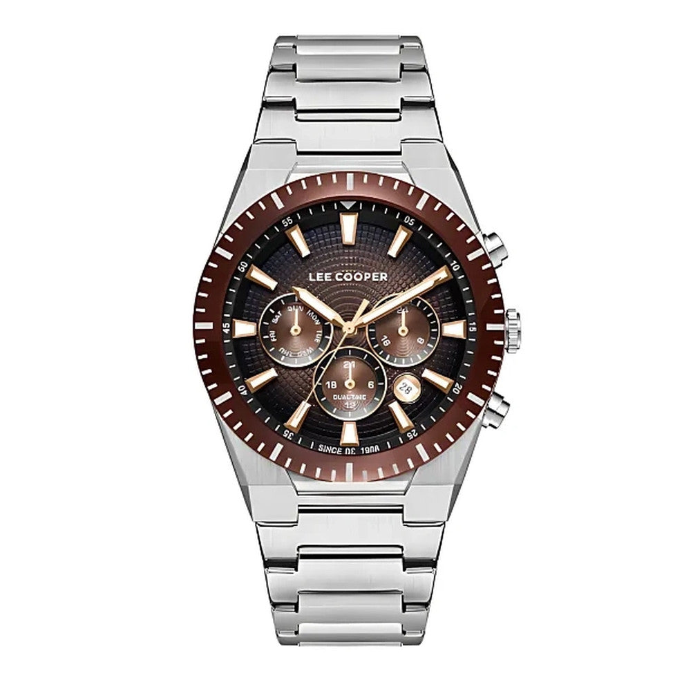 LEE COOPER - Men Multi Function Dark Brown Dial Watch - LC08100.340