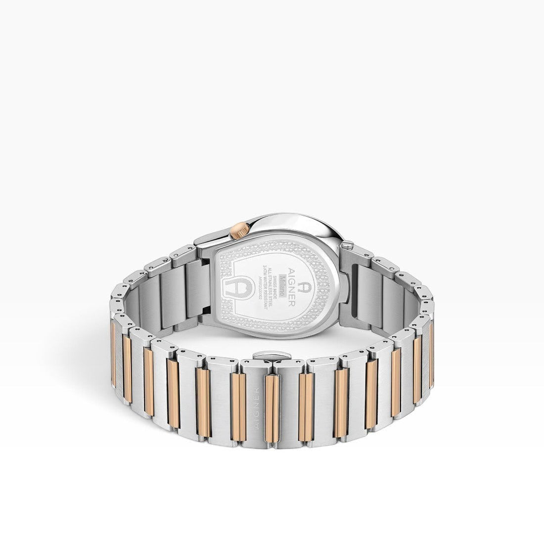 Aigner Milano | Silver Sunray Two-Tone Rose Gold & Silver Men's Watch — 40mm