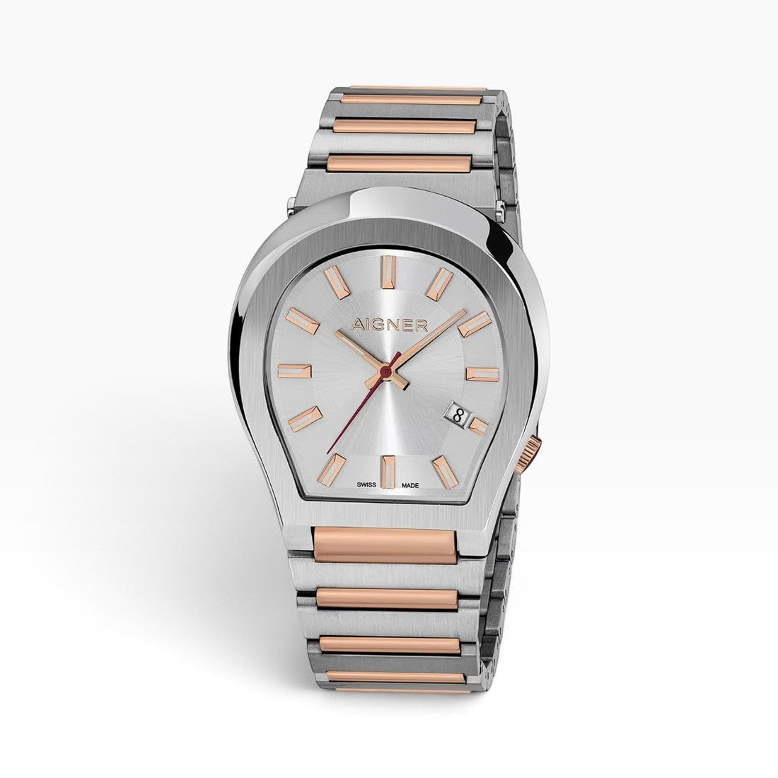 Aigner Milano | Silver Sunray Two-Tone Rose Gold & Silver Men's Watch — 40mm