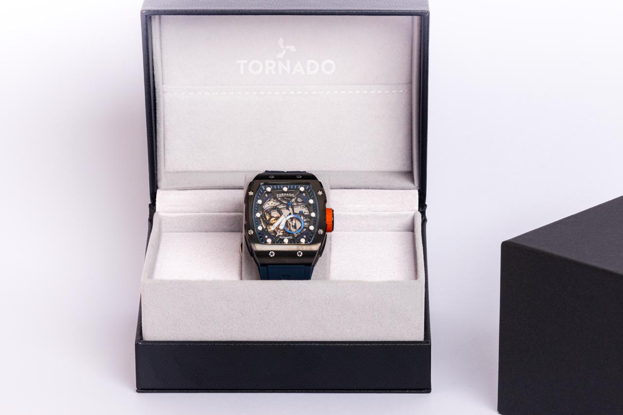Tornado - Autonova Men's Automatic Dark Blue Dial Watch - T24302-XSNN
