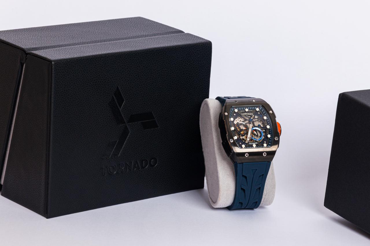 Tornado - Autonova Men's Automatic Dark Blue Dial Watch - T24302-XSNN