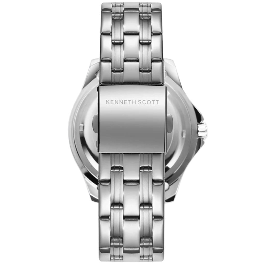 KENNETH SCOTT -  K22009-SBSB - 48 mm Men's Stainless Steel Analog Watch