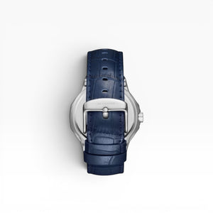 LEE COOPER -  Men's analog Octagonal rose-gold-toned bezel and a dark blue dial