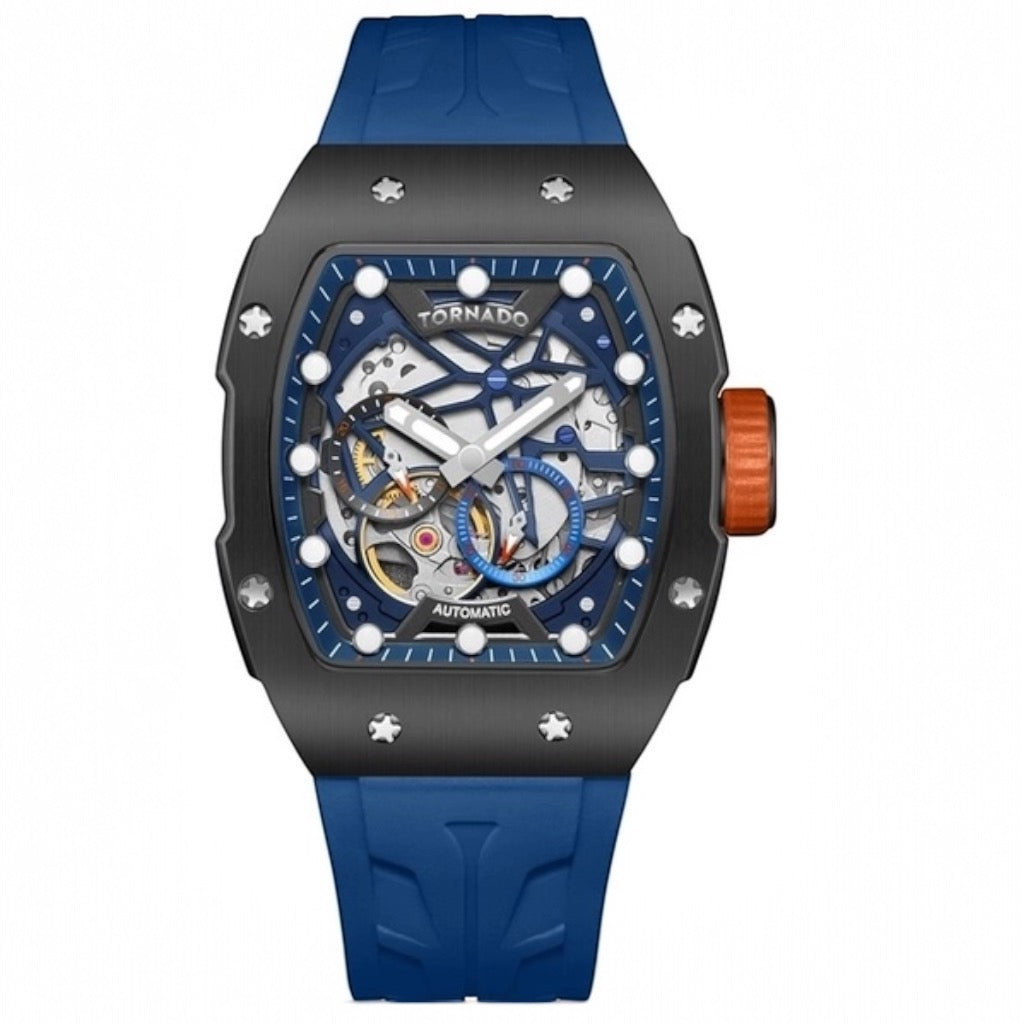 Tornado - Autonova Men's Automatic Dark Blue Dial Watch - T24302-XSNN