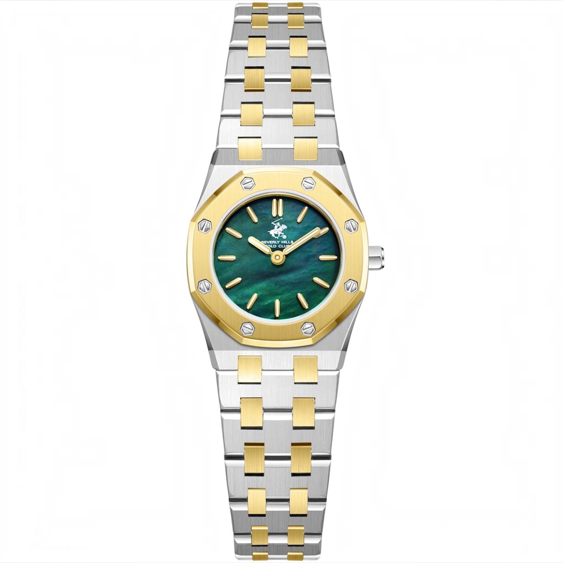 Beverly Hills Polo Club Watch - Two Tone / Green Dial