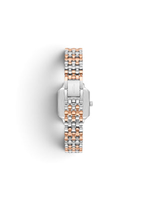 Lee Cooper London - Two-Tone Rose Gold & Silver Bracelet Watch