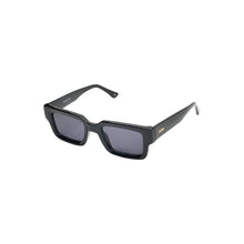 Load image into Gallery viewer, Unisex Sefsan Evolution sunglasses featuring durable black frame, UV-protected light transparent black lens, and contemporary design for men and women side view 
