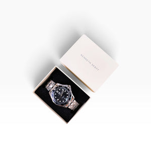 KENNETH SCOTT -  48 mm Men's Stainless Steel Analog Watch