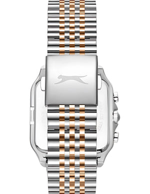 Slazenger Men's Watch, Multifunction Display and Metal Strap