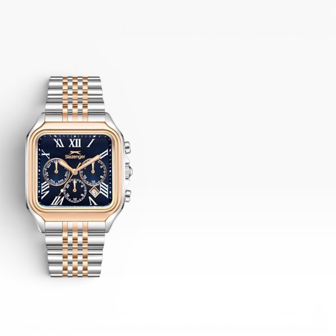 Slazenger Men's Watch, Multifunction Display and Metal Strap