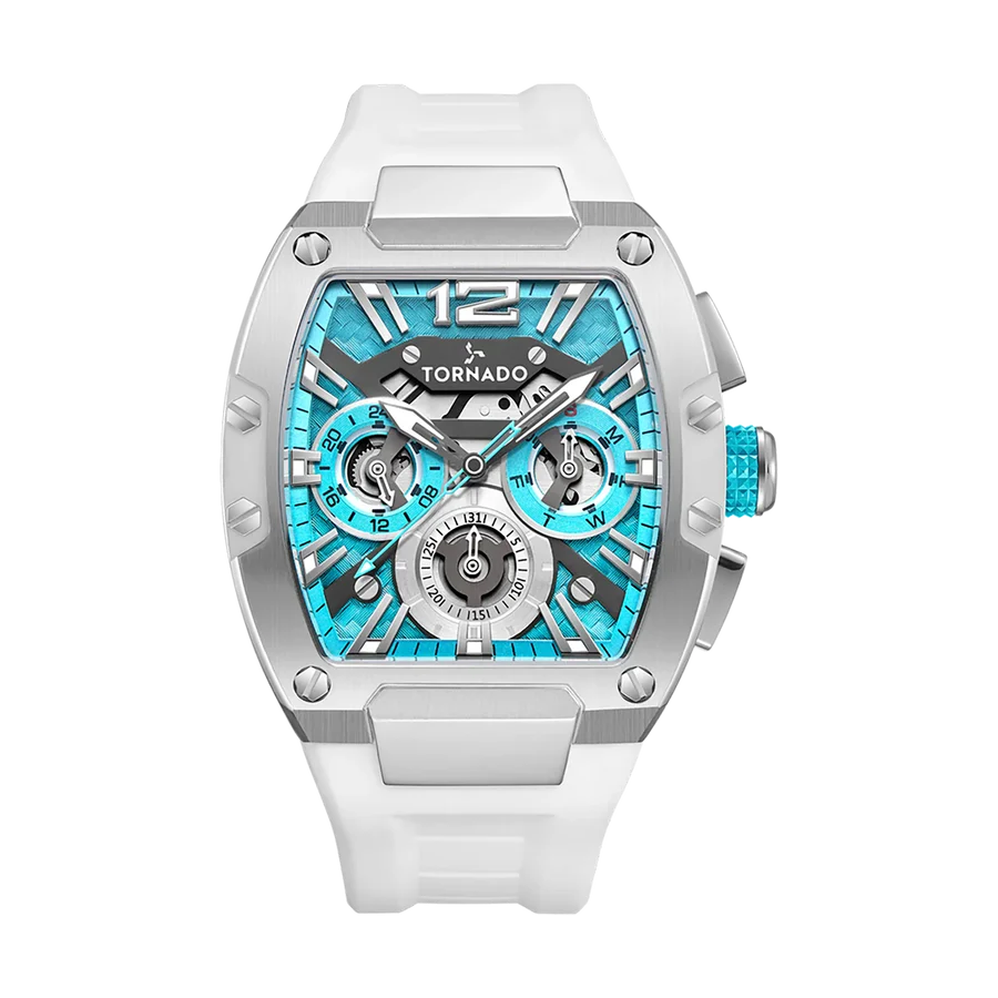 Tornado | Xenith Multifunction Skeleton Tonneau Men's Watch — T23105 — 43mm