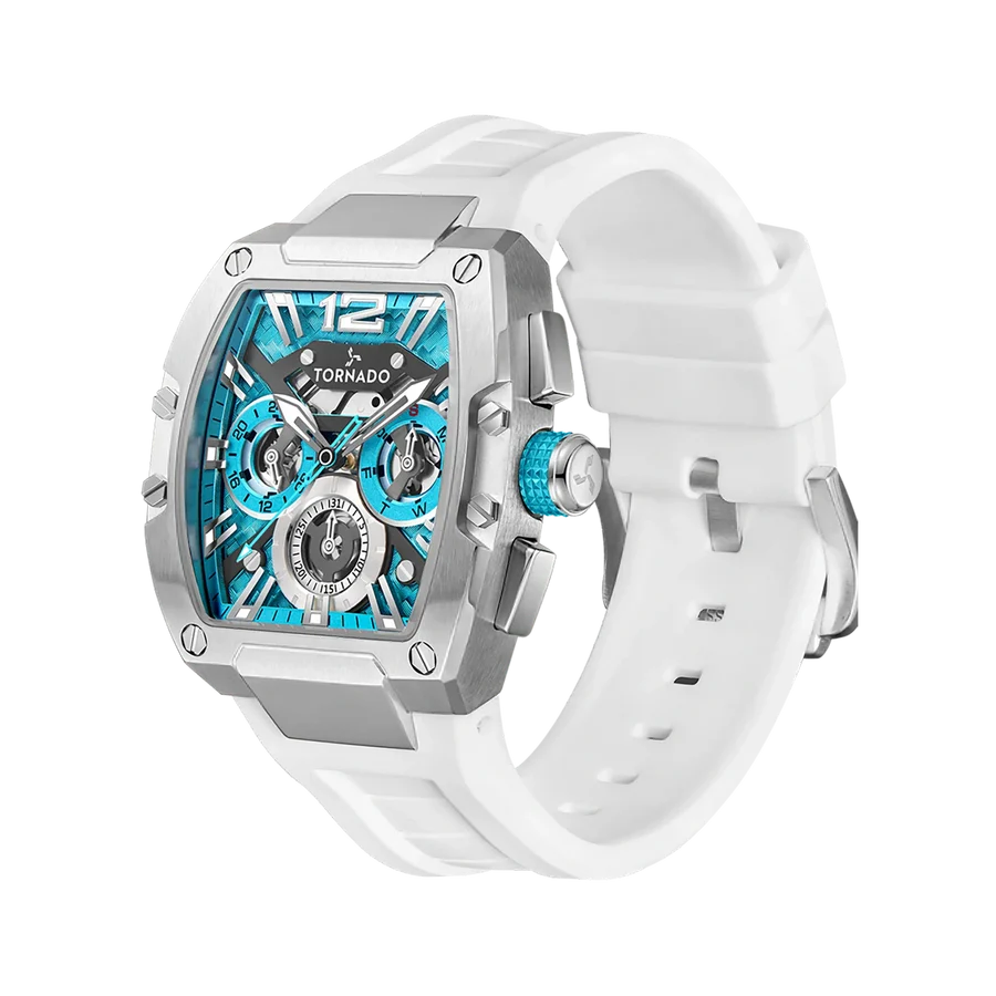 Tornado | Xenith Multifunction Skeleton Tonneau Men's Watch — T23105 — 43mm