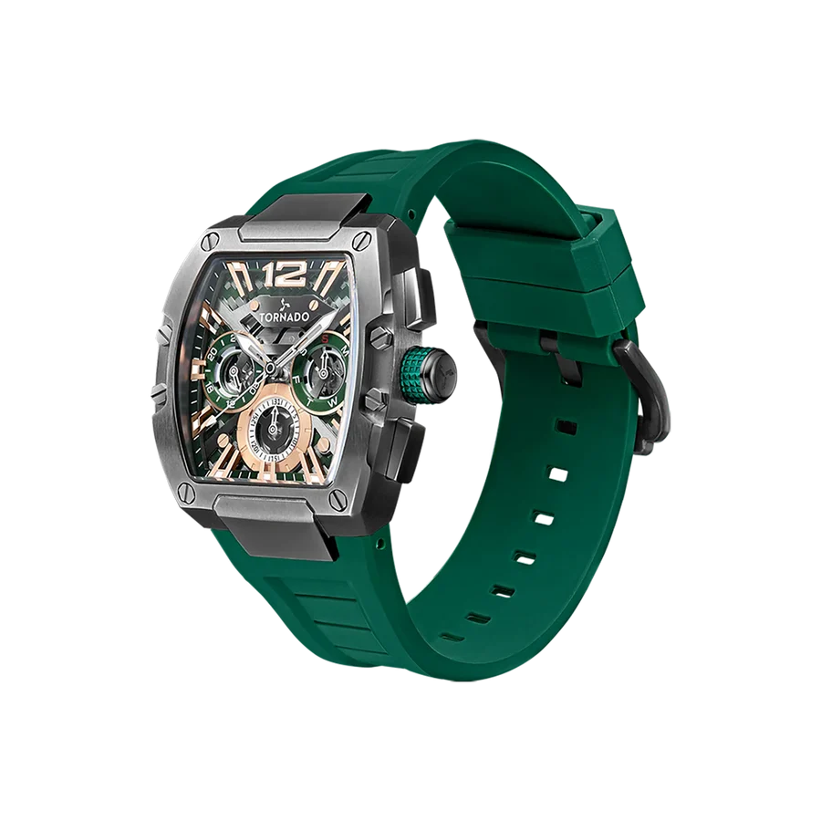 Tornado | Xenith Multifunction Skeleton Tonneau Men's Watch — T23105 — 43mm