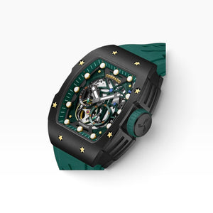Tornado - Autonova Men's Automatic Black Dial Watch / Green Strap