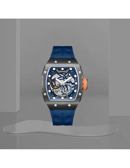 Tornado - Autonova Men's Automatic Dark Blue Dial Watch - T24302-XSNN