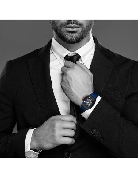 Tornado - Autonova Men's Automatic Dark Blue Dial Watch - T24302-XSNN