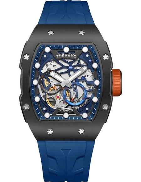 Tornado - Autonova Men's Automatic Dark Blue Dial Watch - T24302-XSNN