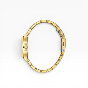 Lee Cooper London | Silver Sunray Dial Gold-Tone Sport-Chic Watch — 34mm