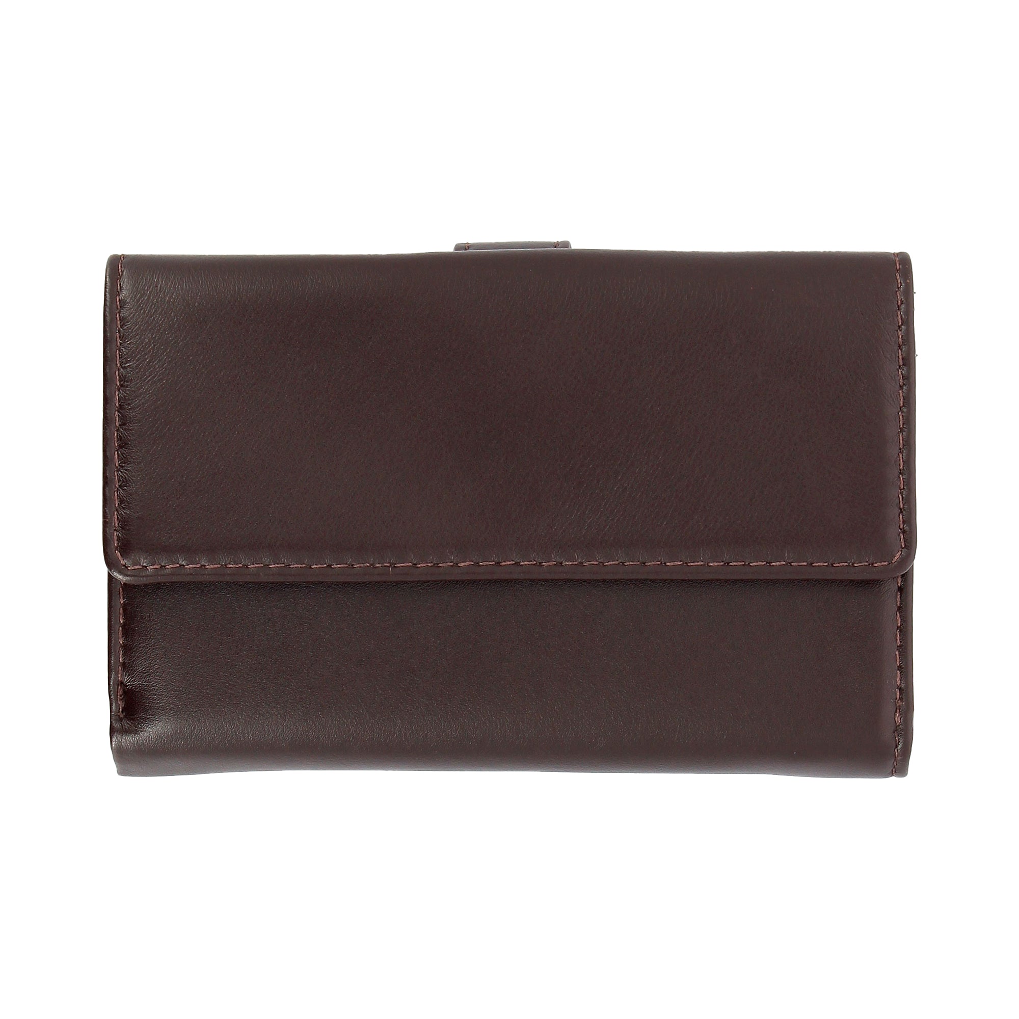 Stylish DUDU Amelia leather wallet for women in elegant minimalist style back