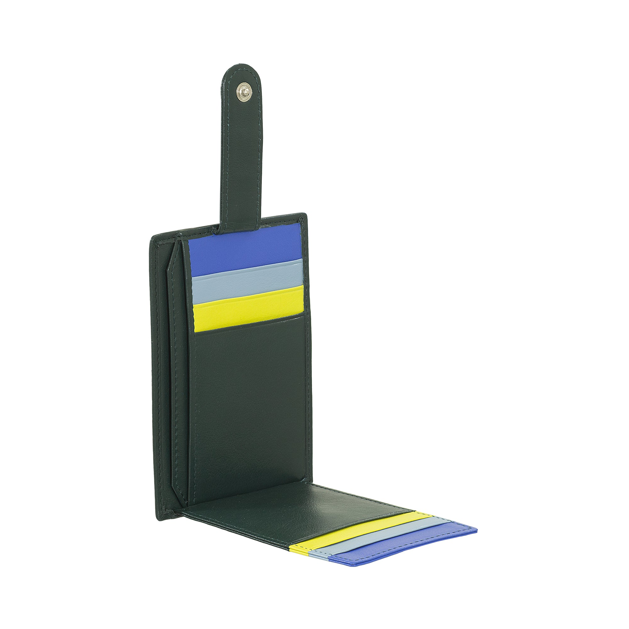 Dudu Timor unisex wallet in soft genuine calfskin leather with multiple card slots inside
