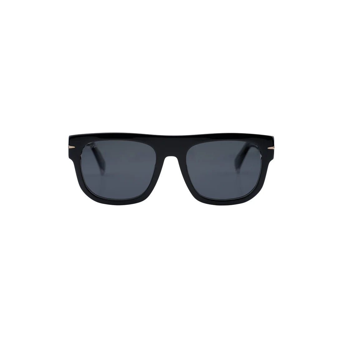 Sefsan Nehsan sunglasses with thick-frame design, smoke tinted lenses, and sleek unisex style for modern everyday wear front view 