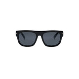 Sefsan Nehsan sunglasses with flat-top black frame, smoke lenses & unisex modern design front view