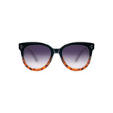 Sefsan BOBA sunglasses with black tortoise frame and gradient smoke lenses, unisex stylish design, and modern everyday eyewear front view 