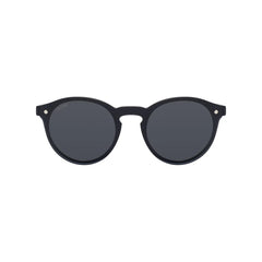 Sefsan Chase sunglasses with black full-rim frame and smoke lenses, unisex modern design, lightweight and stylish for everyday wear straight view 