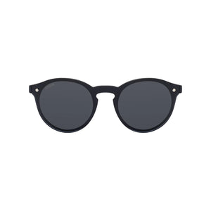Sefsan Chase sunglasses with black full-rim frame and smoke lenses, unisex modern design, lightweight and stylish for everyday wear straight view 